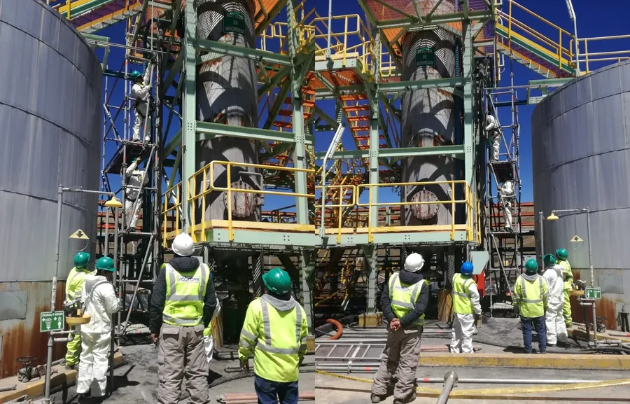 Fotografía del proyecto Acondicionamiento de tanque de lavado ácido